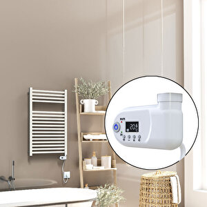 Barbados Elektrikli Havlupan 500x800 Beyaz Parlak (thesis Termostat) 600w