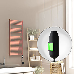 Barbados Elektrikli Havlupan 500x1200 Rose Gold Parlak (on/off Düğmeli) 600w