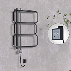 Matsu Elektrikli Havlupan 540x884  Siyah (ktx3 Termostat) 300w Spiral Kablolu