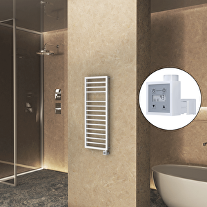 Naxos Elektrikli Havlupan 500x1193 Beyaz Mat (ktx3 Termostat) 600w