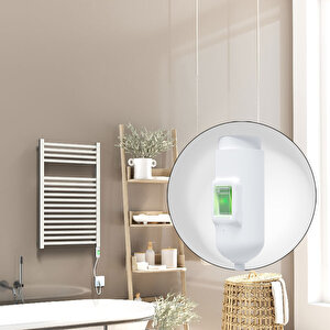 Barbados Elektrikli Havlupan 500x800 Beyaz Parlak (on/off Düğmeli) 600w