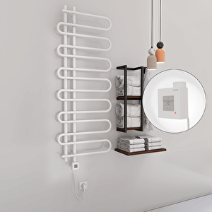 Zante Elektrikli Havlupan 600x1400  Beyaz (ktx1 Termostat) 600w Spiral Kablolu
