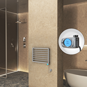 Naxos Elektrikli Havlupan 800x578 Gri 7012 Texture (musa Termostat) 300w