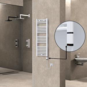 Haiti Elektrikli Havlupan 400x1100 Düz Beyaz (oned On/off ) Sağ 300w