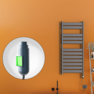 Bora Bora Elektrikli Havlupan 600 Watt 500x1200 Antrasit (on/off Düğmeli)