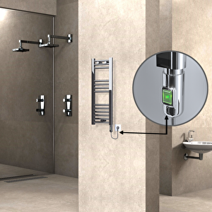 Haiti Elektrikli Havlupan 300x800 Düz Krom (on/off Düğmeli) 200w