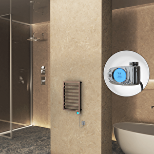 Naxos Elektrikli Havlupan 450x655 Rose Gold Parlak (musa Termostat) 200w