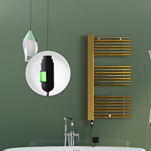 Male Elektrikli Havlupan 600x1190  Altın (on/off Düğmeli) 600w