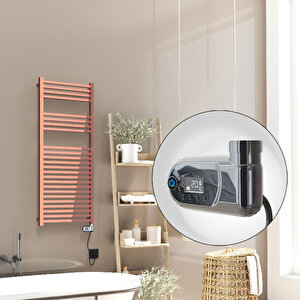 Barbados Elektrikli Havlupan 500x1200 Rose Gold Parlak (thesis Termostat) 600w