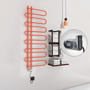 Zante Elektrikli Havlupan 600x1400  Rose Gold (thesis Termostat) 300w