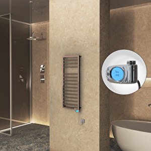 Naxos Elektrikli Havlupan 500x1193 Rose Gold Parlak (musa Termostat) 300w