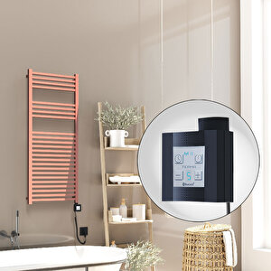 Barbados Elektrikli Havlupan 500x1200 Rose Gold Parlak (ktx4 Termostat) 600w Spiral Kablolu