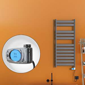 Bora Bora Elektrikli Havlupan 600 Watt 500x1200 Antrasit (musa Termostat)