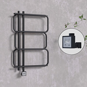 Matsu Elektrikli Havlupan 540x884  Siyah (ktx3 Termostat) 300w