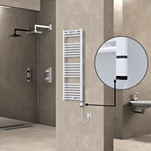 Haiti Elektrikli Havlupan 400x1200 Düz Beyaz (oned On/off ) Sağ 300w