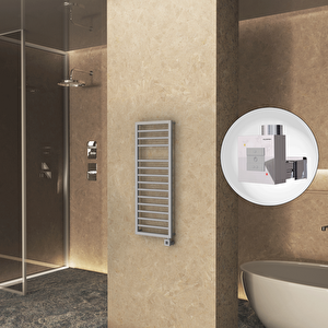 Naxos Elektrikli Havlupan 500x1193 Gri 7012 Texture (ktx1 Termostat) 600w