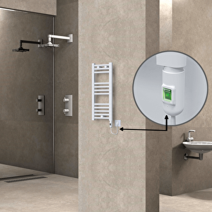 Haiti Elektrikli Havlupan 300x700 Düz Beyaz (on/off Düğmeli) 200w