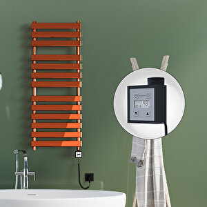 Tahiti Elektrikli Havlupan 500x950 Rose Gold Parlak (ktx3 Termostat) 300w Spiral Kablolu