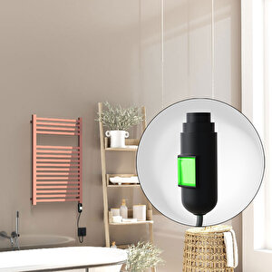 Barbados Elektrikli Havlupan 500x800 Rose Gold Parlak (on/off Düğmeli) 300w