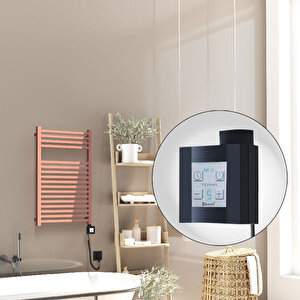 Barbados Elektrikli Havlupan 500x800 Rose Gold Parlak (ktx4 Termostat) 300w Spiral Kablolu