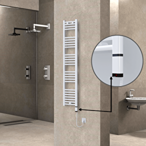 Haiti Elektrikli Havlupan 300x1500 Düz Beyaz (oned On/off ) Sağ 300w