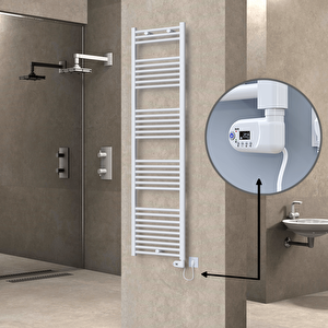 Haiti Elektrikli Havlupan 500x1800 Düz Beyaz (thesis Termostat) 900w
