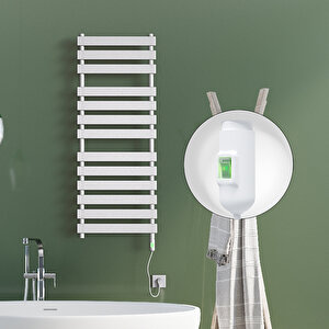 Tahiti Elektrikli Havlupan 500x950 Beyaz Parlak (on/off Düğmeli) 600w
