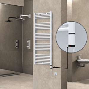 Haiti Elektrikli Havlupan 600x1500 Düz Beyaz (oned On/off ) Sağ 1000w