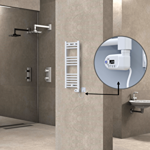 Haiti Elektrikli Havlupan 300x800 Düz Beyaz (thesis Termostat) 200w