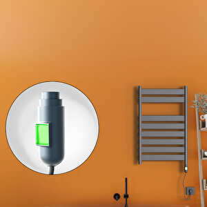 Bora Bora Elektrikli Havlupan 300 Watt 500x800 Antrasit (on/off Düğmeli)