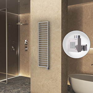 Naxos Elektrikli Havlupan 500x1655 Gri 7012 Texture (ktx1 Termostat) 600w