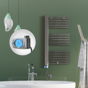 Male Elektrikli Havlupan 600x1190  Krom (musa Termostat) 600w