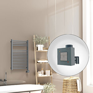 Barbados Elektrikli Havlupan 500x800 Antrasit Texture (ktx1 Termostat) 600w