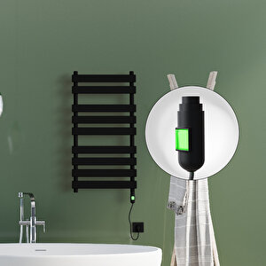 Tahiti Elektrikli Havlupan 500x1300 Siyah Mat (on/off Düğmeli) 900w