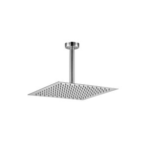 Ark İnce Kare Tepe Duş Başlığı Tavandan Borulu (300x300 mm)