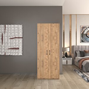 Modüleva 2 Kapaklı 5 Katlı Çok Amaçlı / Elbise Dolabı / Saklama Dolabı