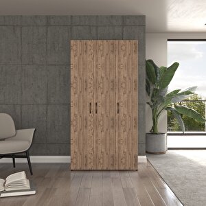 Ugi̇ 3 Kapaklı Çam Elbise Dolabı / Toparlayıcı / Çok Amaçlı Dolap