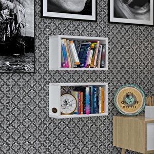 Duvar Rafı Kitaplık Hülas Byz 022*039*13 Ikili Duvara Asma Aparatlıdır 2 Adet
