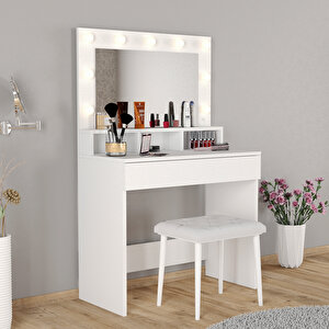 Li̇ght Makyaj Masasi Tabureli̇ Takim