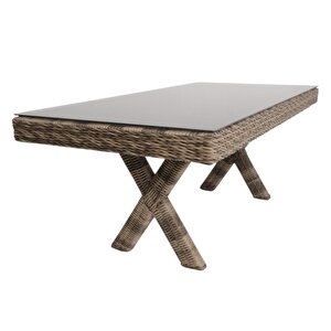 Bossa | Rattan Bahçe Masa Takımı | 100x200 6 Kişilik Bahçe Mobilyası