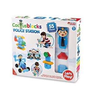 Kaktüs Bloklar Polis Seti 55 Parça 03307