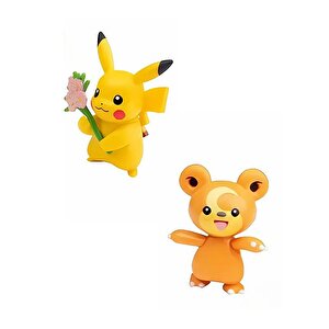 Pokemon Battle Figür Pikachu Ve Teddiursa Pkw2488