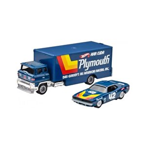 Hot Wheels Car Culture Team Transport 70 Plymouth Aar Cuda Sakura Sprinter Hrv38