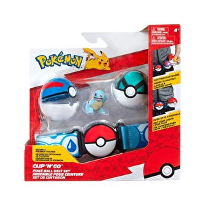 Pokemon Clip N Go Squirtle Figür Ve Kemer Seti Pkw3161