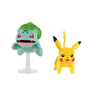Pokemon Battle Figür Pikachu Ve Bulbasaur Pkw3281