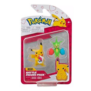 Pokemon Battle Figür Pikachu Ve Roselia Pkw2487