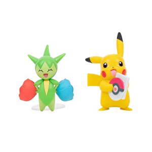 Pokemon Battle Figür Pikachu Ve Roselia Pkw2487