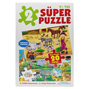 2 Süper Puzzle Çiftlik Hayvanları Ve Vahşi Hayvanlar