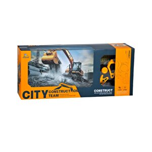 Mx City Uzaktan Kumandalı 1:12 Ölçekli Şarjlı Kepçe Turuncu 653a