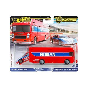 Hot Wheels Car Culture Team Transport Euro Hauler 94 Nissan 300 Zx Gts Hrv44